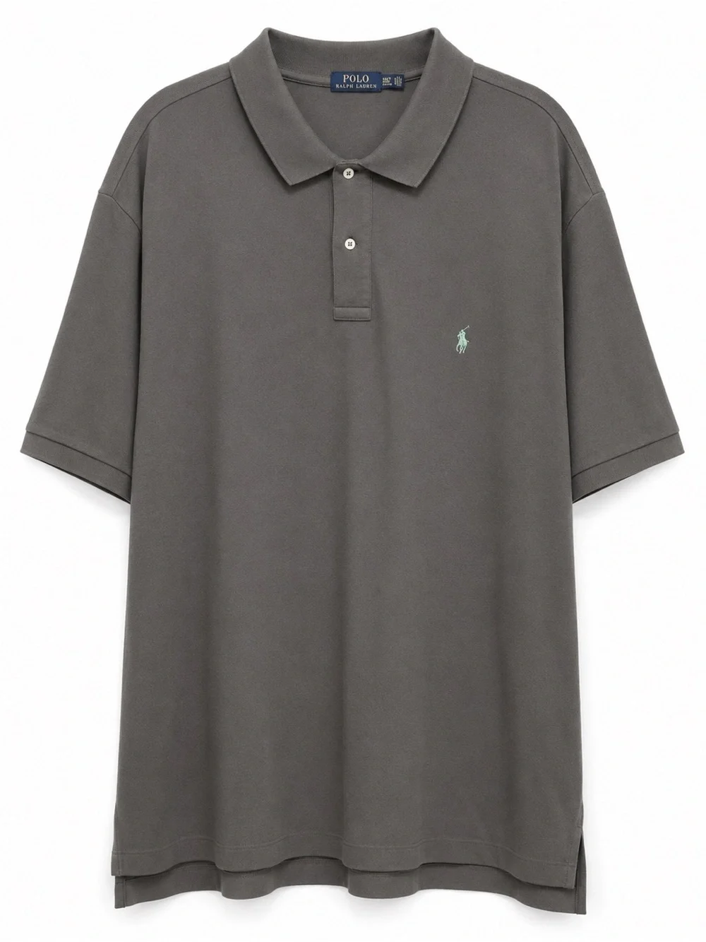 Polo Ralph Lauren 3XLT Tall Charcoal Mesh Polo Shirt Classic Fit Big & Tall